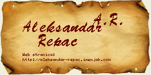 Aleksandar Repac vizit kartica
